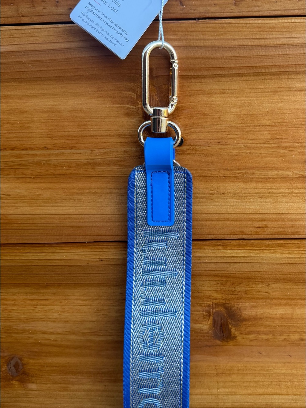 Lululemon Never Lost Keychain